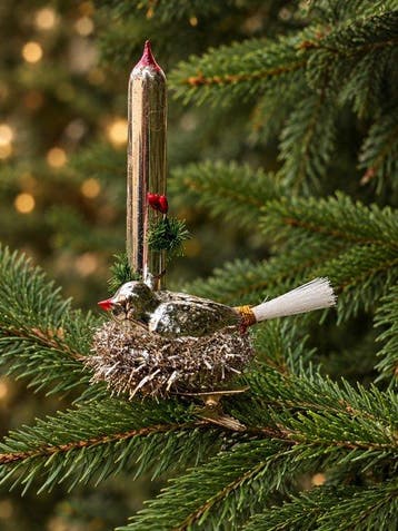 Decoratief ornament (2) - Handgemaakte tinsel kerstboom