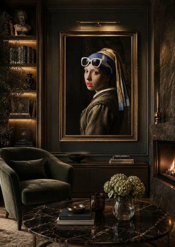 Anonymous - Vermeer — white sunglasses - 2020s