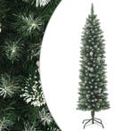 vidaXL Kunstkerstboom smal met standaard 210 cm PVC, Verzenden, Nieuw