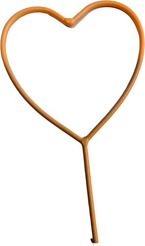Metalen Hart bijsteker pick Apricot Ø7 cm, Maison & Meubles