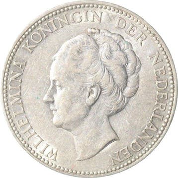 Nederland. Wilhelmina. 1 Gulden 1922 KWALITEIT (Zonder, Timbres & Monnaies