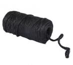 Jute dik 6 draads Zwart 6 mm rol 35 meter, Nieuw