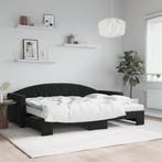 vidaXL Slaapbank onderschuifbed en matrassen 80x200 cm, Verzenden, Nieuw