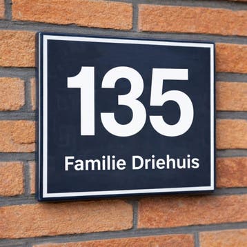 Modern naambord model Bloomingdale, Verzamelen, Verzenden, Nieuw