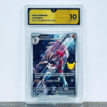 Pokémon Graded card - Lycanroc 138 - 30th Anniversary –