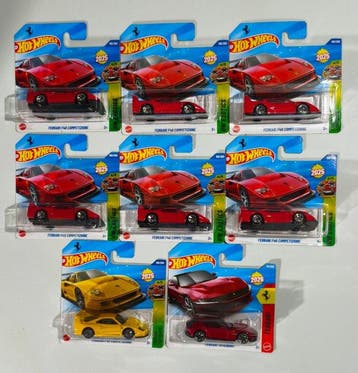 Hot Wheels, Maxi Lotto 128 modelli Treasure Hunter, Ferrari,
