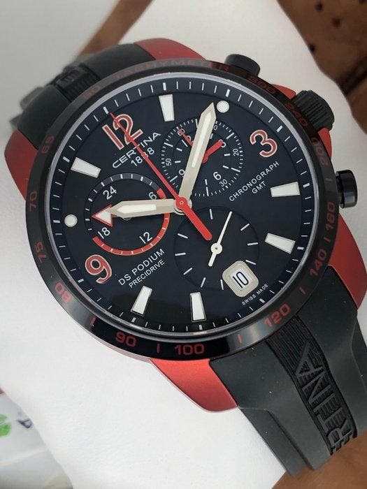 Certina - DS Podium Chronograph Precidrive GMT -, Handtassen en Accessoires, Horloges | Heren