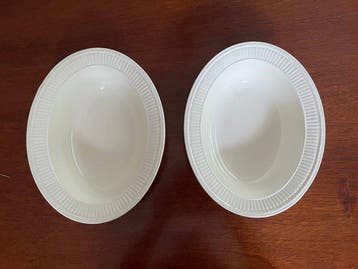 Wedgwood - Tafelservies (2) - Edme - Aardewerk - 2 ovale