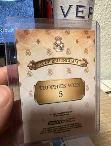 2025 Topps Real Madrid Team Set Jude Bellingham 01/25