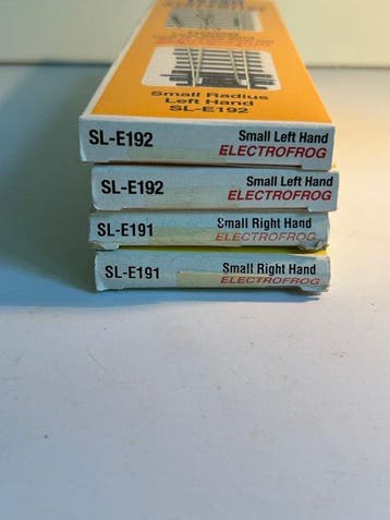 Peco H0 - SL-E192/SL-E191 - Modeltreinsporen (4) - 4x