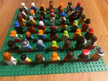 Lego Minifiguur - City - Originale 50 Lego-Figuren,, Nieuw