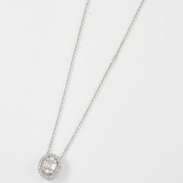 Halsketting - 14 karaat Witgoud - 0.47ct. tw. Diamant, Nieuw