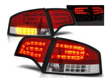 LED achterlicht units Red White geschikt voor Audi A4 B7, Verzenden, Nieuw, Audi