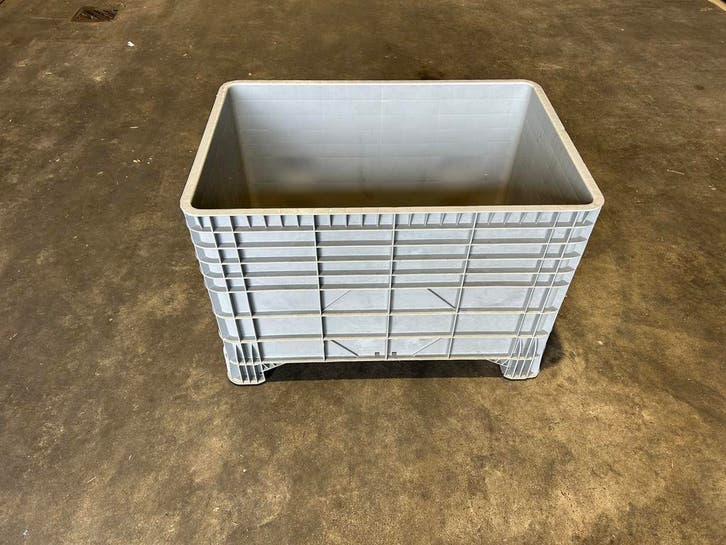 palletboxen 120x80x80 cm dichte bakken 550 liter met 4 poten, Bricolage & Construction, Casiers & Boîtes