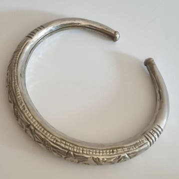 Hansuli Torque / Rajasthan - tribal silver - India -, Antiek en Kunst