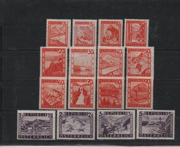 Oostenrijk 1948/1953 - Verzameling Tweede Republiek met de, Timbres & Monnaies, Timbres | Europe | Autriche