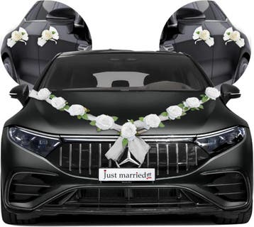 Zijden Bloemenslinger voor trouwauto (2st) - Perfecte DIY..., Verzenden, Versiering