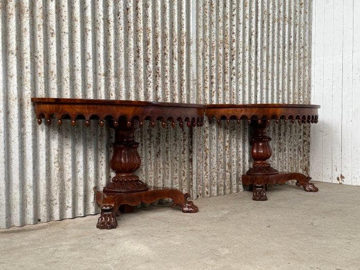 Console (2) - Table console, demi-lune, table murale, table, Antiquités & Art, Antiquités | Meubles | Chaises & Canapés