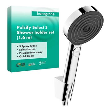 hansgrohe Pulsify Select S doucheset 3 straalsoorten chroom, Ophalen of Verzenden, Nieuw
