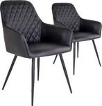 2dekans | House Nordic Harbo Eetkamerstoel Vegan Leer Zwart, Huis en Inrichting, Stoelen, Ophalen of Verzenden, Nieuw