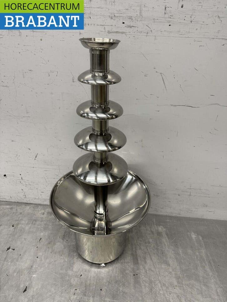 RVS Chocoladefontein Chocolade fontein 5 lagen 80 cm 230V, Articles professionnels, Horeca | Équipement de cuisine, Enlèvement ou Envoi