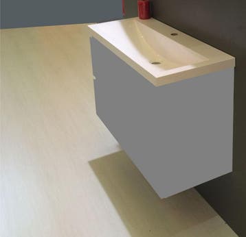 Wastafel Wiesbaden 100x36x11,5 cm Kunstmarmer Wit (met, Ophalen of Verzenden, Nieuw, Overige typen