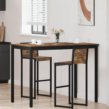 vidaXL Staande Bartafel Bewerkt hout Rechthoekig, Verzenden
