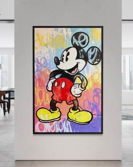 Gunnar Zyl - Mickey Mouse XXL, Antiek en Kunst, Kunst | Schilderijen | Modern