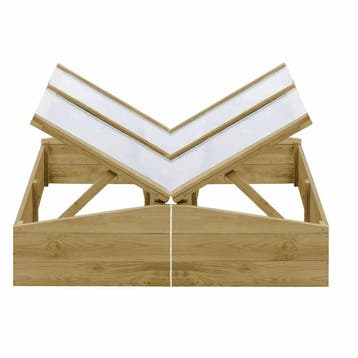 vidaXL Kweekkassen 2 st 100x50x35 cm geïmpregneerd, Verzenden