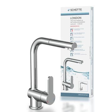 Schutte Keukenkraan Lagedruk | -34% Retour Deal | Sla je..., Huis en Inrichting, Minder dan 50 cm, Verzenden, Zo goed als nieuw