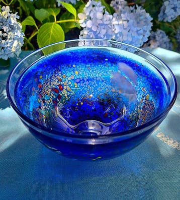 Kosta Boda - Bertil Vallien - Kom - Satellite - Glas -