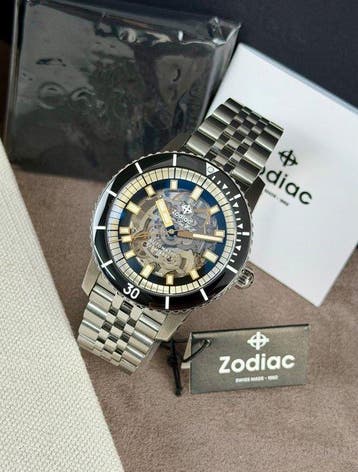 Zodiac - Super Sea Wolf Compression Diver Automatic Skeleton, Nieuw