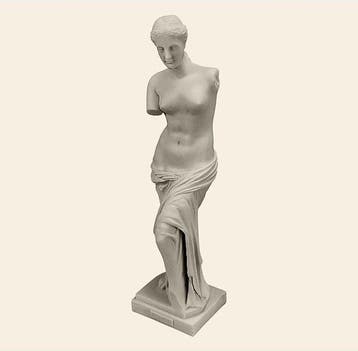 Beeld, Afrodite Venere Dea greca scultura statua in marmo -