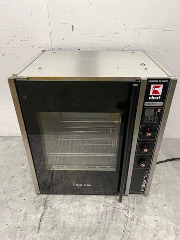 Gril à poulet Ubert RT-403 en acier inoxydable 3 paniers Bj., Articles professionnels, Verzenden