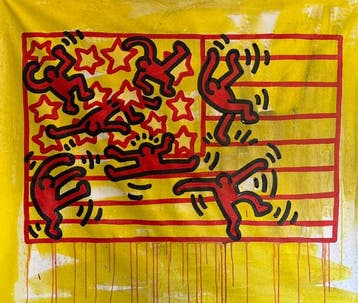 Freda People - Super Rare Haring Flag XXL