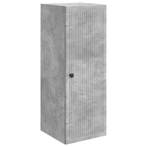 vidaXL Wandkast Betongrijs 33 x 34,5 x 90 cm Bewerkt hout, Verzenden, Nieuw