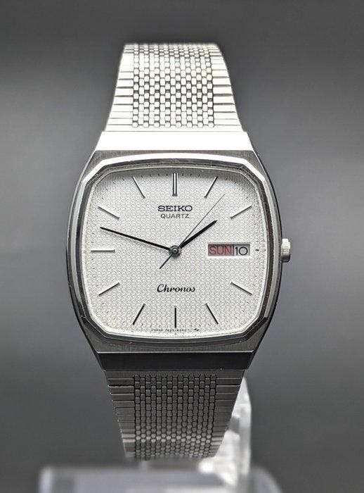 Seiko - Chronos Quartz - Textured Dial - Zonder minimumprijs, Bijoux, Sacs & Beauté, Montres | Anciennes | Antiquités