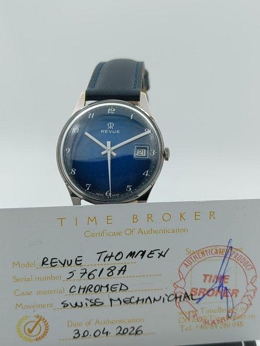 Revue Thommen - Automatic Date - Zonder minimumprijs - Heren, Bijoux, Sacs & Beauté, Montres | Hommes