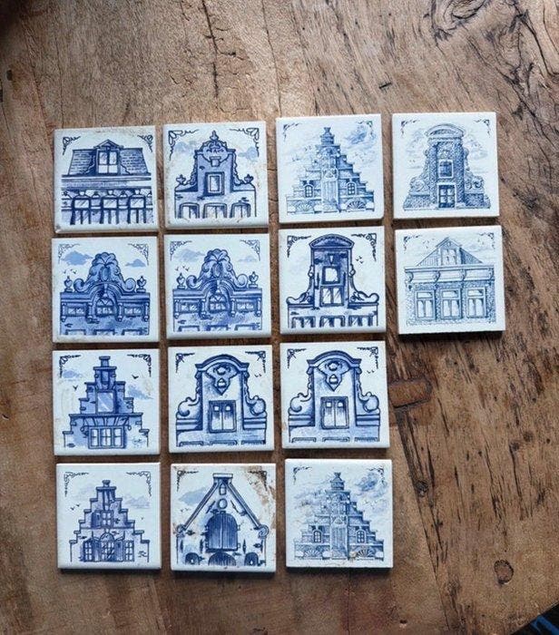 Carreau (32) - Façades bleues de Delft - Bols - 1980-1990 -, Antiek en Kunst, Antiek | Glaswerk en Kristal