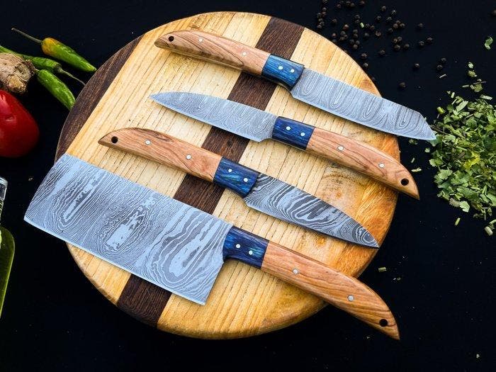 Keukenmes - Japanse keuken en BBQ-set (LX 524) - handvat van, Antiek en Kunst, Antiek | Keukengerei