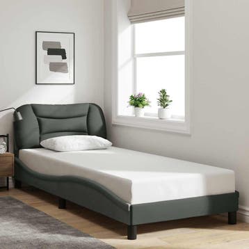 vidaXL Bedframe zonder matras Hvar 90x200 cm stof, Verzenden, Nieuw