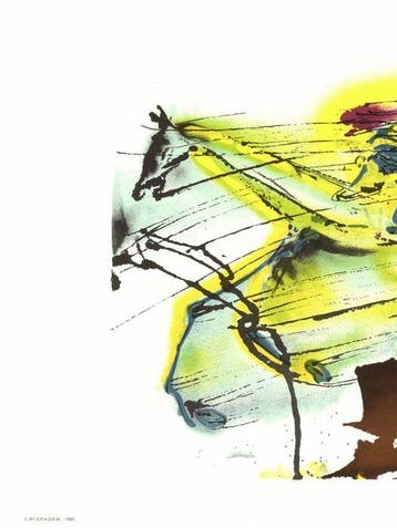 Salvador Dali (1904-1989) - Le cheval de course, Chevaux