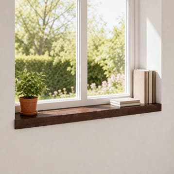 vidaXL Raamprofielen 2 st Donkerbruin 100 x 20 x 2 cm, Verzenden