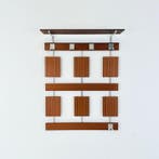 Porte-manteau - Teck, Chrome - Porte-manteau