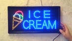 Ice cream ijs LED bord lamp verlichting lichtbak reclamebord, Verzenden