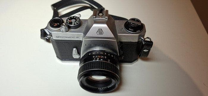 Pentax Spotmatic F + 55 mm Lens Single lens reflex camera, Audio, Tv en Foto, Fotocamera's Analoog