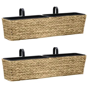 vidaXL Plantenbakken 2 st waterhyacint, Tuin en Terras, Verzenden, Nieuw