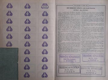 België. 3 aandelen New Beerschot Athletic Club (rond 1955)