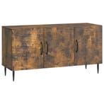 vidaXL TV Kast Gerookt eiken 99 x 34,5 x 50 cm Bewerkt hout, Verzenden, Nieuw