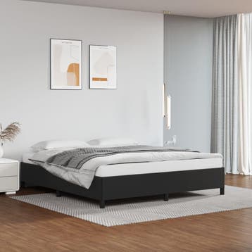 vidaXL Bedframe kunstleer zwart 180x200 cm, Verzenden, Nieuw